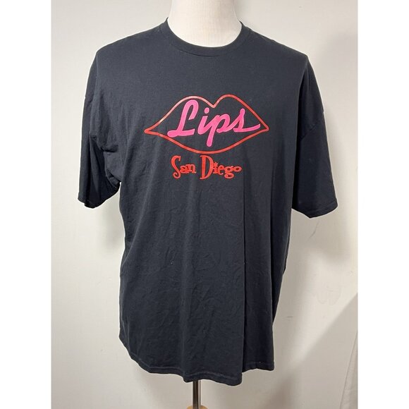 Gildan Other - Lips San Diego Drag Show Black Graphic T-Shirt Gildan Heavy Cotton 2XL